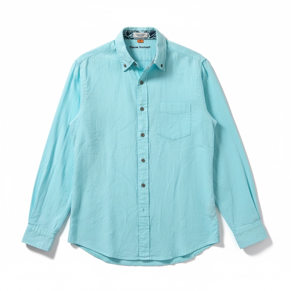 Tailor Vintage Men's Light Blue Button Down Shirt